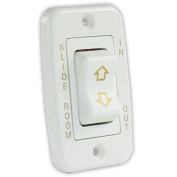 Power House 12345 Dc Power Single Slide-Out Switch - White PO90688